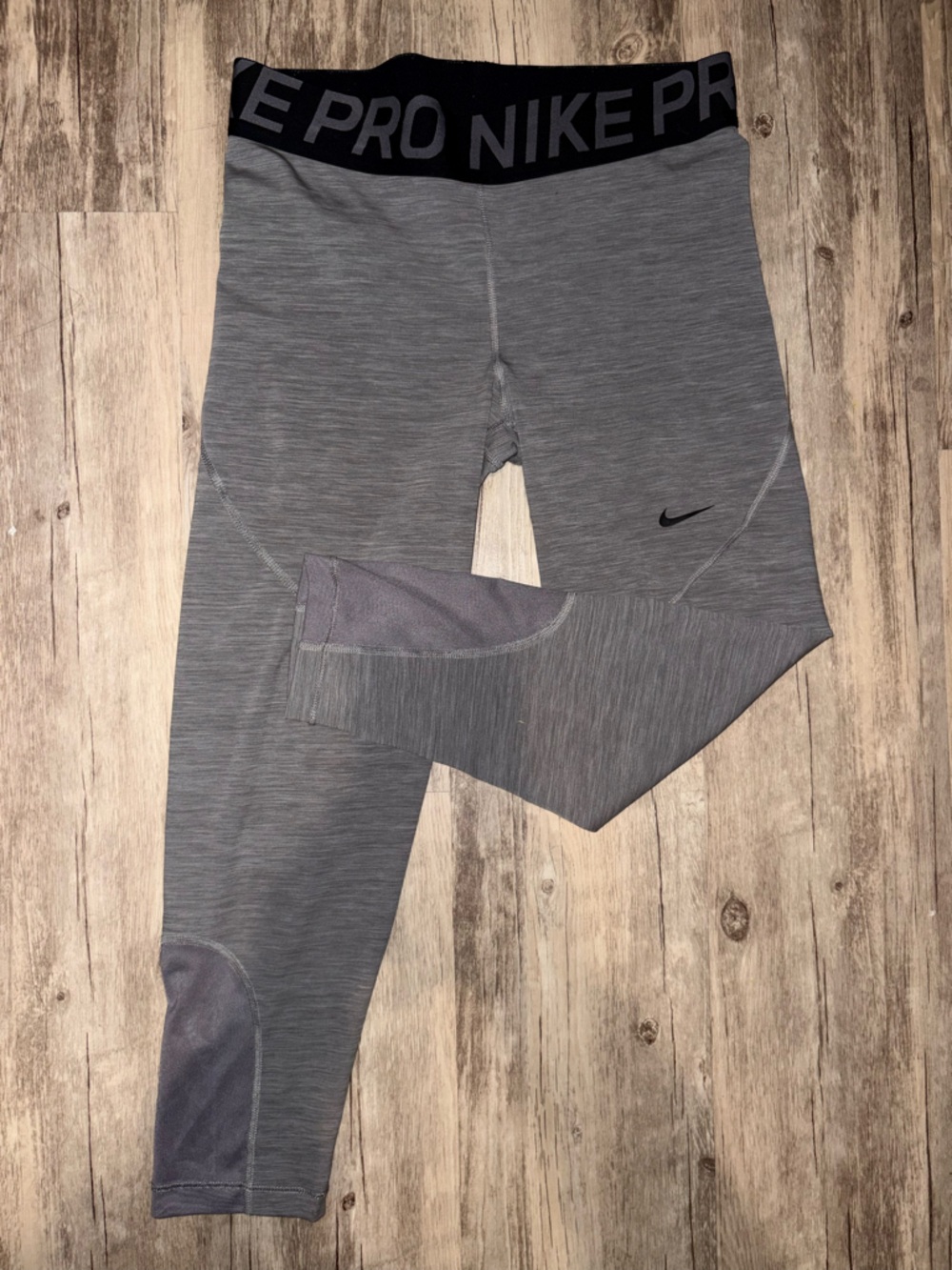 Nike Light Gray Dri-FIT Performance Leggings